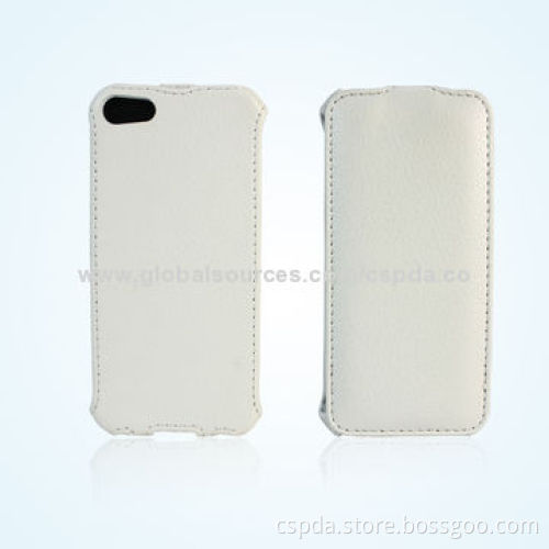 Fast Deadline PU Leather Flip Mobile Phone Cases for iPhone 5, OEM and ODM Orders Welcomed